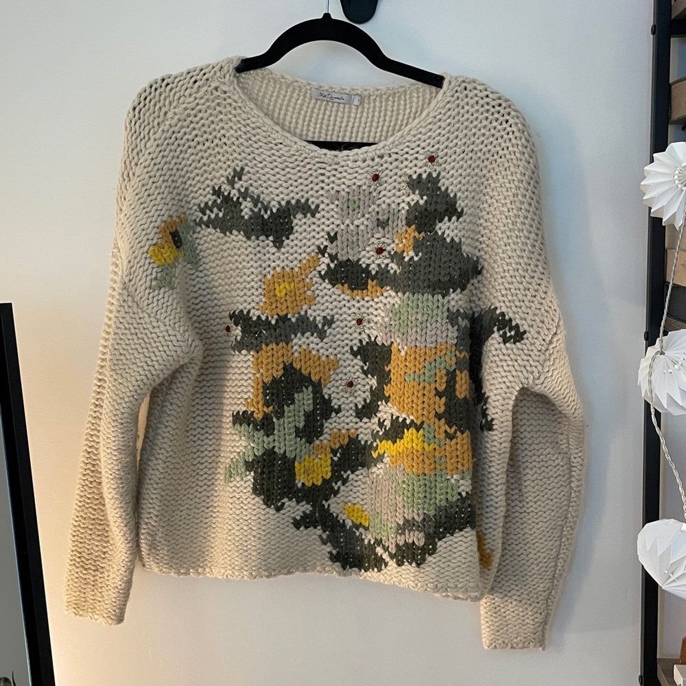 MES DEMOISELLES PARIS Cream Knit Sweater